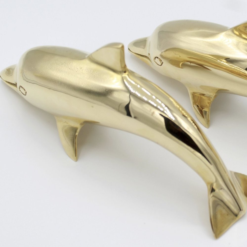 Pair of Dolphin Figurines Statue/Sculpture Beautiful Handcrafted Handmade